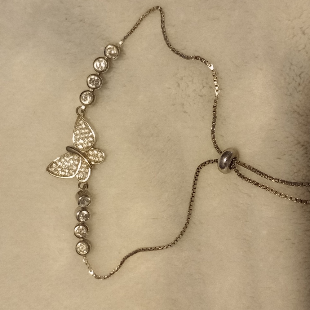 JTV Cubic Zirconia Butterfly Bracelet